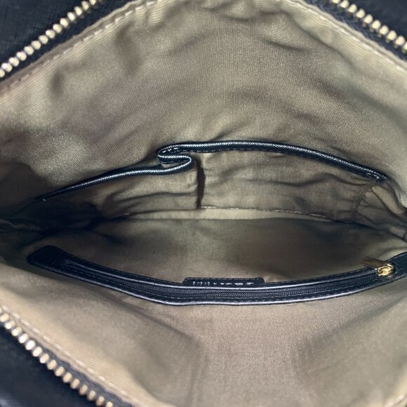 Geox Three Way Convertible Clutch Fold Over Shoulder Crossbody Bag - Black - Picture 10 of 15